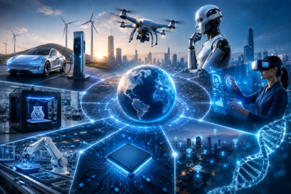 Futuristic technology concept representing tech innovations reshaping the world