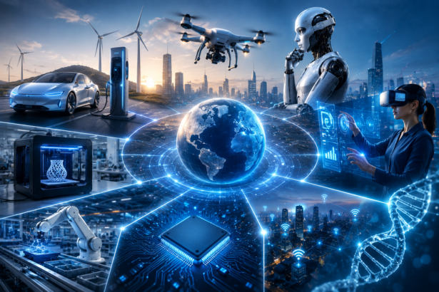 Futuristic technology concept representing tech innovations reshaping the world