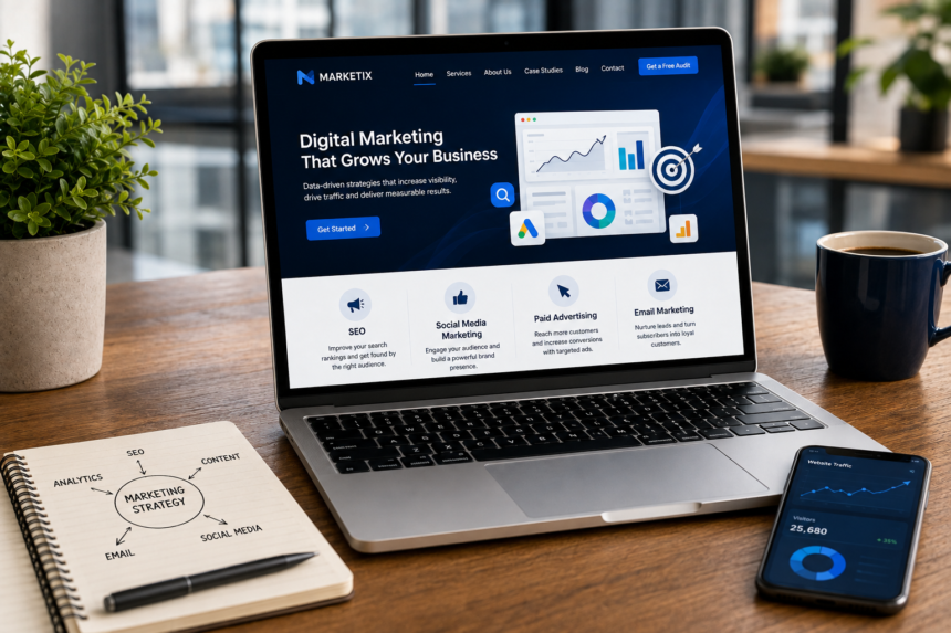 digital marketing website for service business