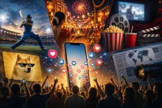 Viral marketing strategy using sports, festivals, films, memes and breaking news to drive brand engagement and business growth.
