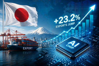 Japan exports rise on AI chip demand as semiconductor equipment shipments support record July trade