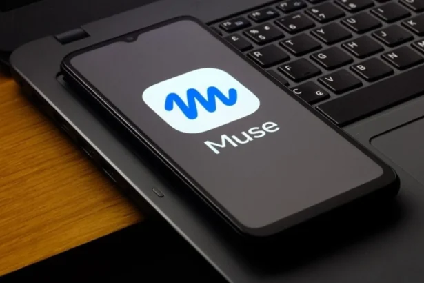 Editorial illustration of Meta Muse privacy concerns showing an AI assistant accessing email, calendar and payment tools.